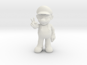 Mario in White Natural Versatile Plastic