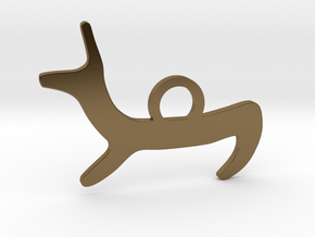 Canis simplex_Spike in Polished Bronze