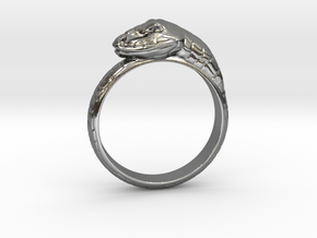 Snake Ring - (Sizes 5 to 15 available) US Size 9 in Polished Silver