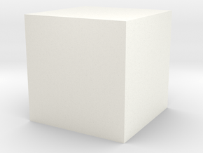 A Cubic Centimetre Cube [CCC] in White Processed Versatile Plastic