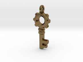 Small Key in Polished Bronze