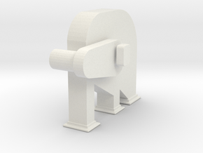 'S Scale' - Bucket Elevator - Head in White Natural Versatile Plastic