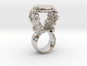 "Quit the Typical" Ring (Size 5) in Rhodium Plated Brass