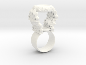 "Quit the Typical" Ring (Size 5) in White Processed Versatile Plastic