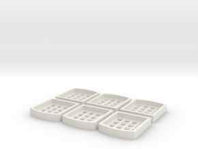 Window Inserts For S2 Centre Part in White Natural Versatile Plastic