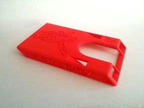 Business Card Holder 3.5" x 2" in Red Processed Versatile Plastic