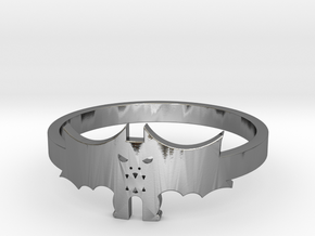 [Halloween] Bat ring in Polished Silver