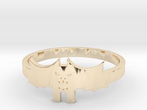[Halloween] Bat ring in 14k Gold Plated Brass