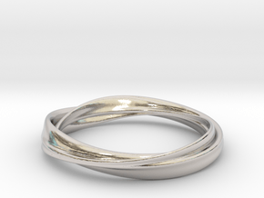 No Addition Or Multiplication, Yet Still A Ring in Rhodium Plated Brass