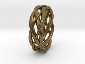 Mobius ring braid  in Natural Bronze: 8 / 56.75