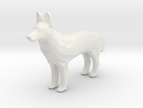 Zeus the Wolf in White Natural Versatile Plastic