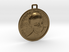 Papa Medal in Polished Bronze
