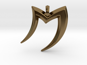 M in Polished Bronze