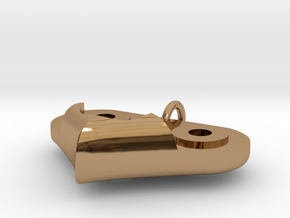 Gear Heart Pendant - Base in Polished Brass