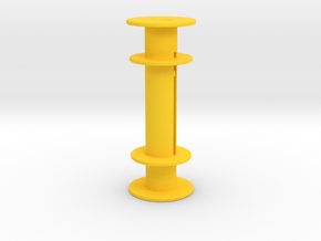120 Takeup Spool For 35mm Film - New Version in Yellow Processed Versatile Plastic