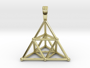 TETRAHEDRON (stage 2) PENDANT in 18K Gold Plated