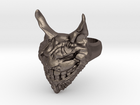 Alice: Madness Returns Cheshire Cat Ring in Polished Bronzed Silver Steel
