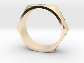 Bolt Ring (Size 13)  in 14K Yellow Gold