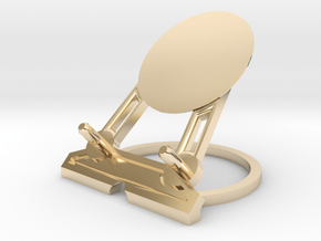 Infinity Smartphone Charging Stand by H Designs in 14k Gold Plated Brass