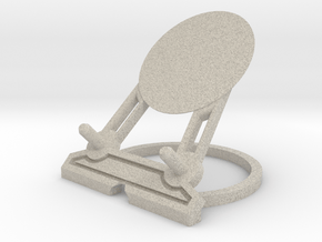 Infinity Smartphone Charging Stand by H Designs in Natural Sandstone