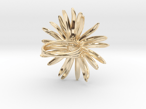 Daisy Ring in 14k Gold Plated Brass: 6 / 51.5