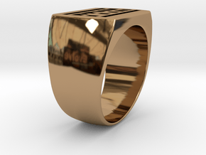 Ptym Ring in Polished Brass