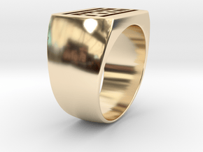 Ptym Ring in 14k Gold Plated Brass