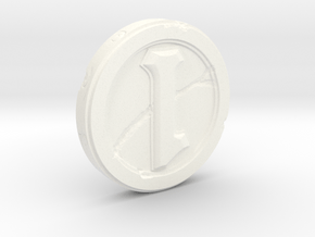 Hearthstone Coin Replica in White Processed Versatile Plastic
