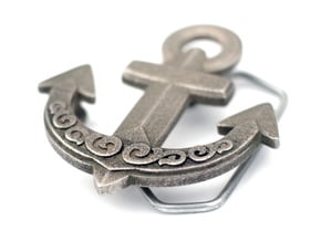Buckle Anchor in Polished Bronzed Silver Steel