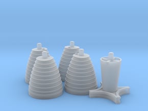 H-1 Engines Early Version (1:72 Inboards ONLY) in Tan Fine Detail Plastic