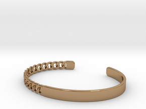 Chain Bangle in Polished Brass
