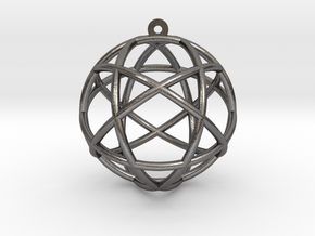 Penta Sphere Pendant 1.5" in Polished Nickel Steel