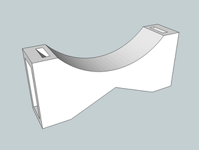 Capacitor Bracket in White Natural Versatile Plastic