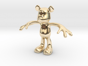MOUSE KITOY in 14k Gold Plated Brass