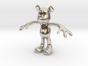 MOUSE KITOY in Rhodium Plated Brass