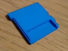 3DS Cartridge Blank Thin in Blue Processed Versatile Plastic