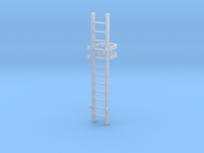 'S Scale' - 10 Ft. Caged Ladder in Tan Fine Detail Plastic