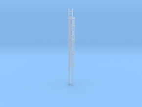 'S Scale' - 30 Ft. Caged Ladder in Smooth Fine Detail Plastic