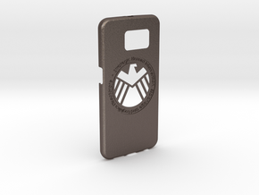 Galaxy S6 Capa S.H.I.E.L.D.(1.5mm) in Polished Bronzed Silver Steel