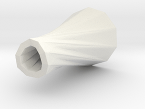 1 vase dress (h-70mm) in White Natural Versatile Plastic