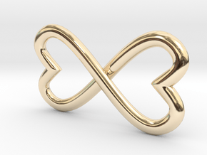 Forever love in 14k Gold Plated Brass