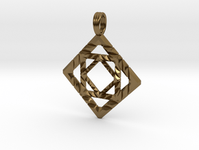 GALACTIC CUBE in Polished Bronze