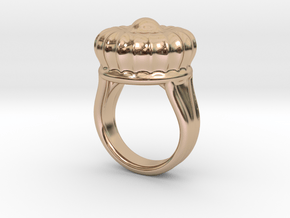 Old Ring 15 - Italian Size 15 in 14k Rose Gold Plated Brass