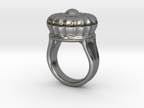 Old Ring 16 - Italian Size 16 in Fine Detail Polished Silver