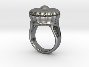 Old Ring 17 - Italian Size 17 in Fine Detail Polished Silver