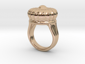 Old Ring 18 - Italian Size 18 in 14k Rose Gold Plated Brass