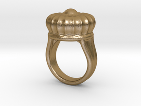 Old Ring 18 - Italian Size 18 in Polished Gold Steel