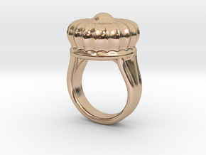 Old Ring 19 - Italian Size 19 in 14k Rose Gold Plated Brass