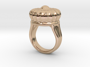 Old Ring 20 - Italian Size 20 in 14k Rose Gold Plated Brass
