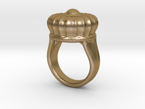 Old Ring 20 - Italian Size 20 in Polished Gold Steel